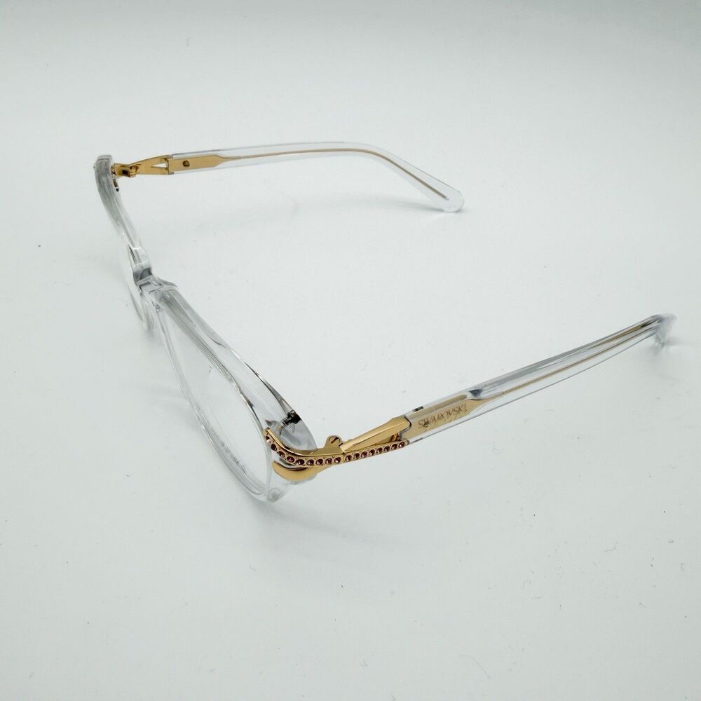 Swarovski SK2032 Eyeglasses Frames Transparent Crystal Demo Lenses 54mm NEW - Picture 6 of 16